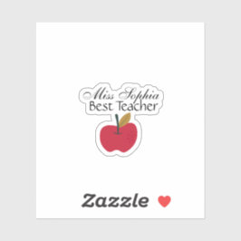 Adesivo Custom Teacher Name Sticker | Teacher Appreciation