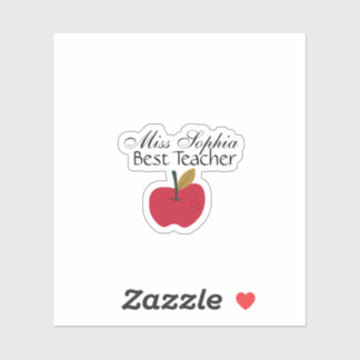 Adesivo Custom Teacher Name Sticker | Teacher Appreciation