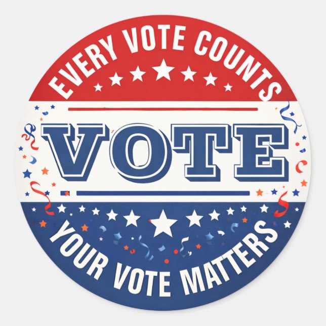 Adesivo Custom Vote Sticker (Frente)
