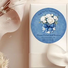 Adesivo Custom Women Owned Floral Promotional Business 