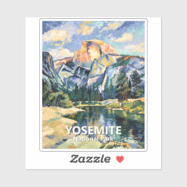 Adesivo Custom Yosemite National Park Half Dome Colorful