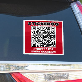 Adesivo Customizable Business Promotion QR Code Car Decal 