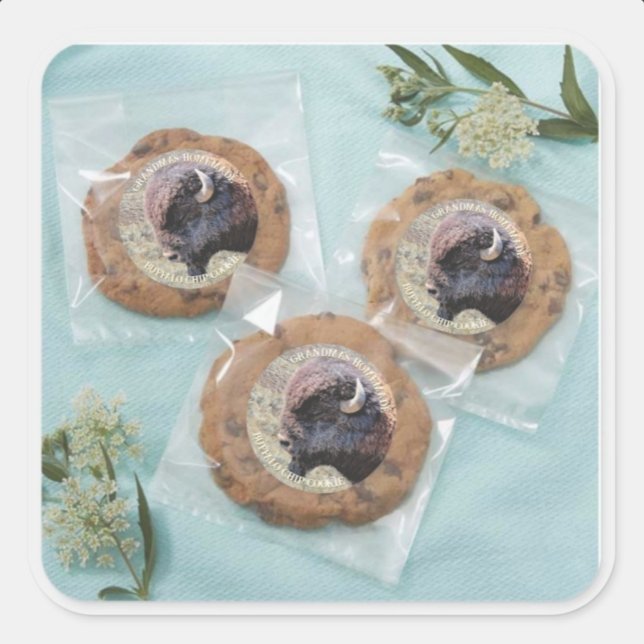 Adesivo Customizable Text Buffalo Chip Cookie Sticker (Criador carregado)