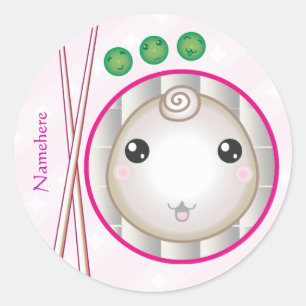 Adesivo Customizável: Kawaii pouca bolinha de massa