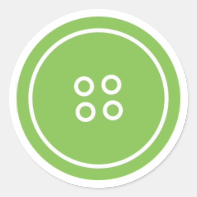 Adesivo Cuta como um botão (verde) (Frente)