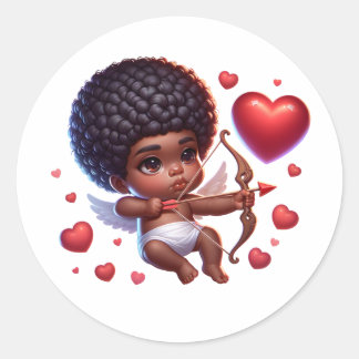 Adesivo Cute Baby Cupid com Coração e Seta
