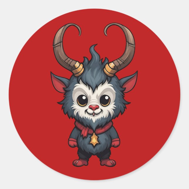 Adesivo Cute Baby Krampus (Frente)
