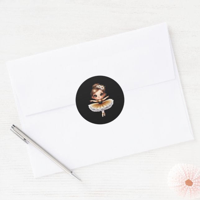 Adesivo Cute Ballerina (Envelope)