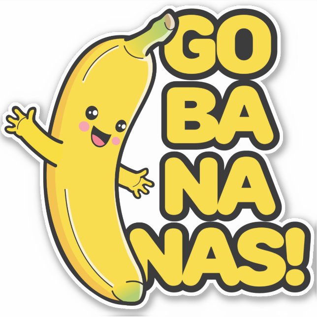 Adesivo Cute Banana (Frente)