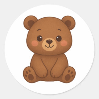 Adesivo Cute Bear Sticker – Adorable Kawaii Teddy Bear Ill