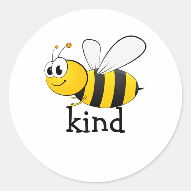 Adesivo Cute Bee Kind  (Frente)