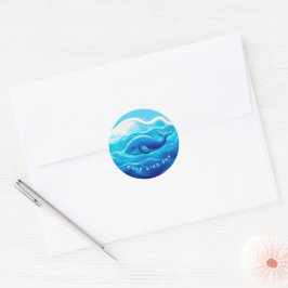 Adesivo Cute Blue Whale, personalized