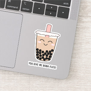 Adesivo Cute Boba Milk Tea Pun