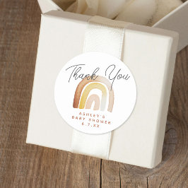 Adesivo Cute Boho Arco-Íris Gênero Favorito do Chá de fral