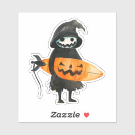 Adesivo Cute Boo Fantasma Pumpkin Happy Halloween Sticker