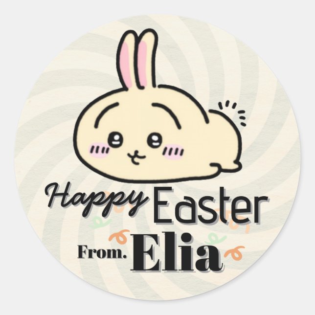 Adesivo cute bunny easter Sticker (Frente)