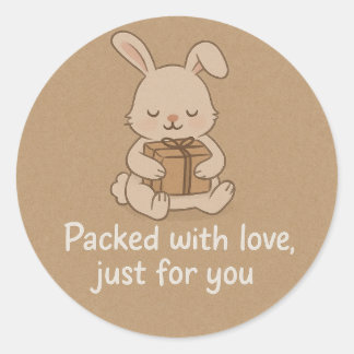 Adesivo Cute Bunny Packed with Love Sticker