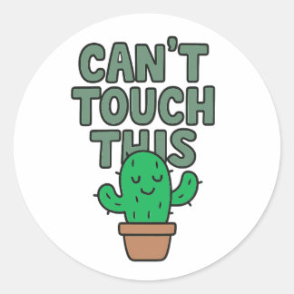 Adesivo Cute Cactus “Can’t Touch This”