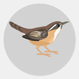 Adesivo Cute Carolina Wren