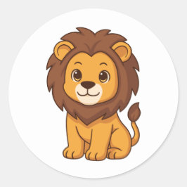 Adesivo Cute Cartoon Lion
