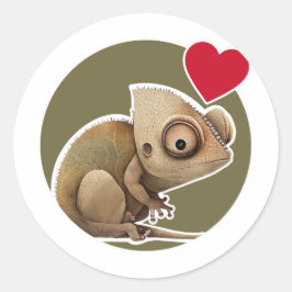 Adesivo Cute Chameleon