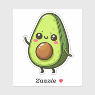 Adesivo Cute Chibi Avocado