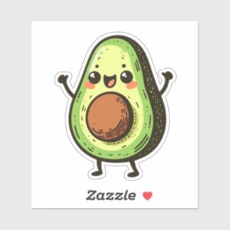 Adesivo Cute Chibi Avocado