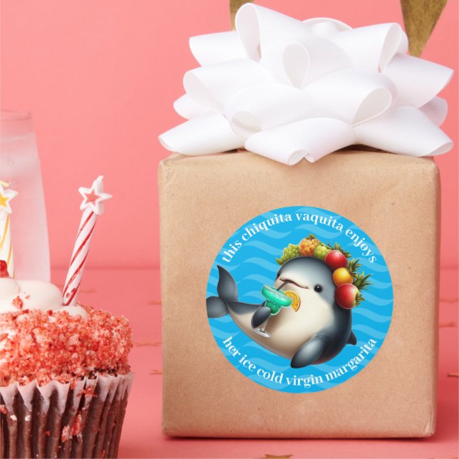 Adesivo Cute Chiquita Vaquita Gozando de uma Virgem Margar (Festa)