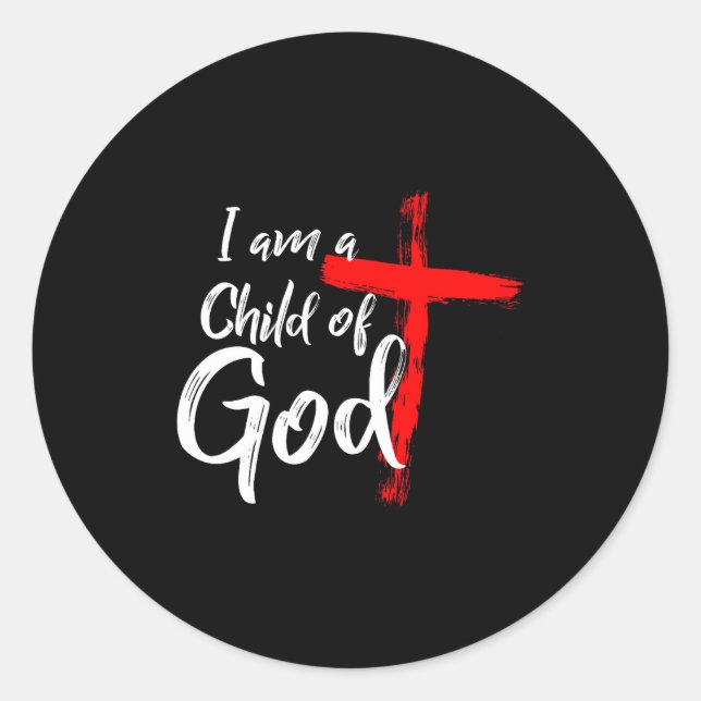 Adesivo Cute Christian Salvation Quote Gift I Am A Child O (Frente)
