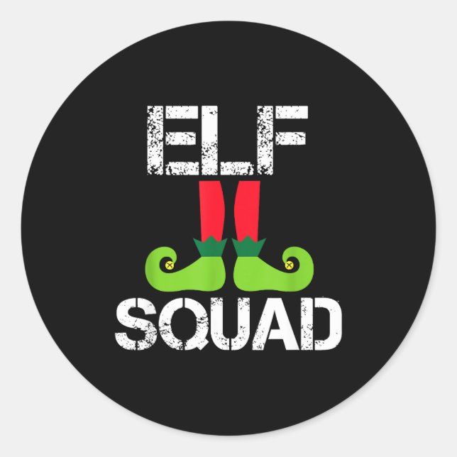 Adesivo Cute Christmas Cheer Elf Squad Santa's Helper  (Frente)