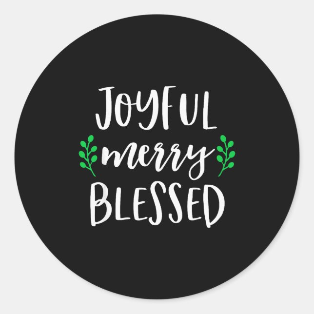 Adesivo Cute Christmas Shirt For Women Girls Joyful Merry  (Frente)