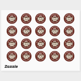 Adesivo Cute Coffee Vibes Sticker Design