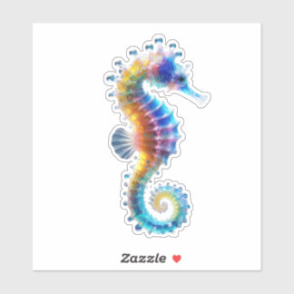 Adesivo Cute Colorful Seahorses