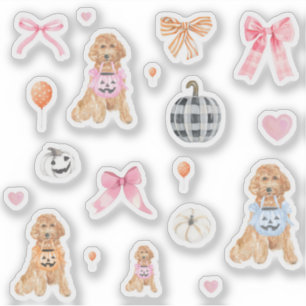 Adesivo Cute Coquette Halloween Pumpkins