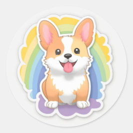 Adesivo Cute Corgi