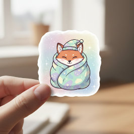 Adesivo Cute Cozy Fox Stickers 