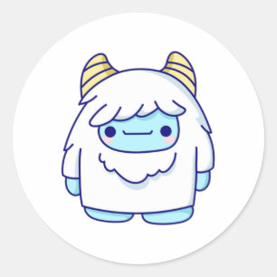 Adesivo Cute Cryptid Yeti