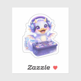 Adesivo Cute DJ Dragon Cruise Sticker