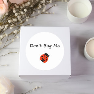 Adesivo Cute Don't me Inseto Lady Bug Color