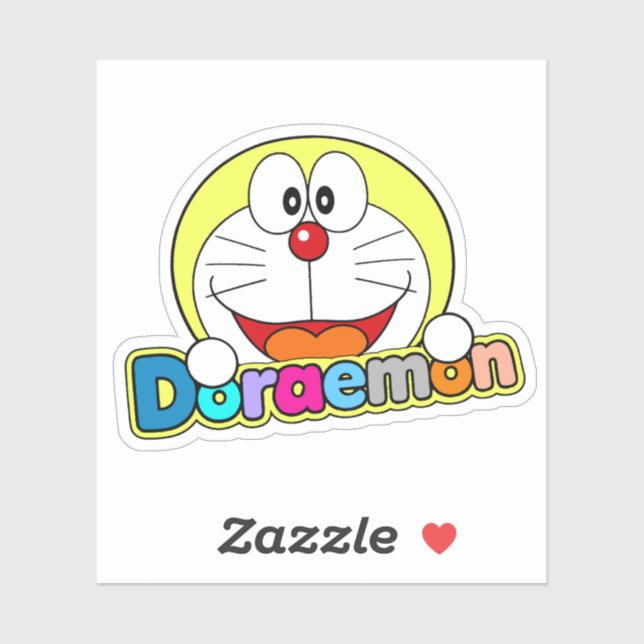 Adesivo Cute Doraemon Fanart (Folha)