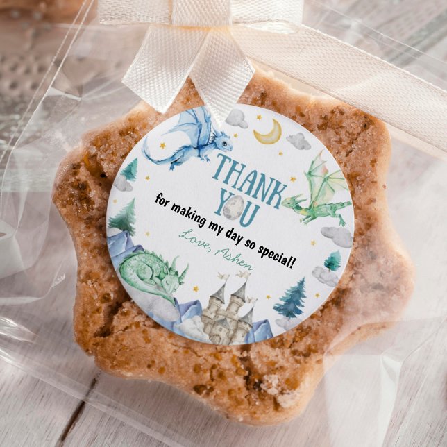 Adesivo Cute Dragon Boy Birthday (Criador carregado)