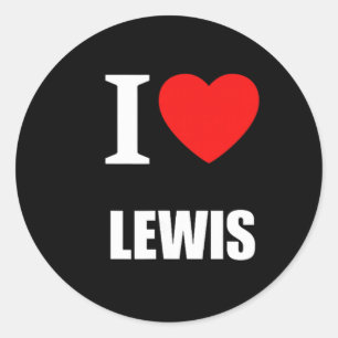 Adesivo Cute Eu Amo Coração Lewis Pais Esposa Husnd Valent