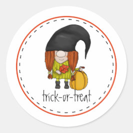 Adesivo Cute Fall Gnome Girl Sticker