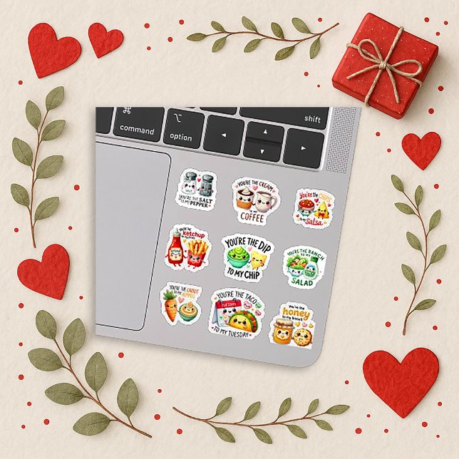 Adesivo Cute Food Pairings Pastel Kawaii Set (Criador carregado)