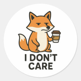 Adesivo Cute Fox Sticker – Cozy Animal Illustration