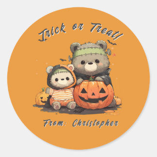 Adesivo Cute Frankenstein Bear Halloween Spooky Season