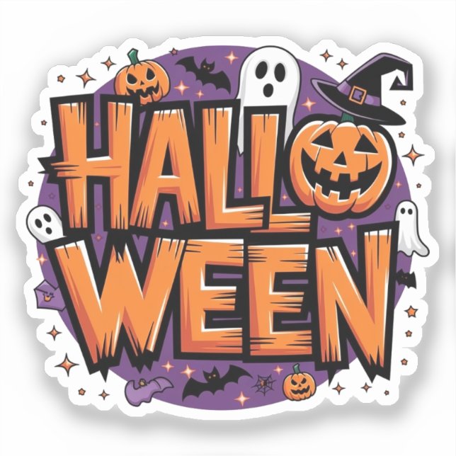 Adesivo Cute funny halloween (Frente)
