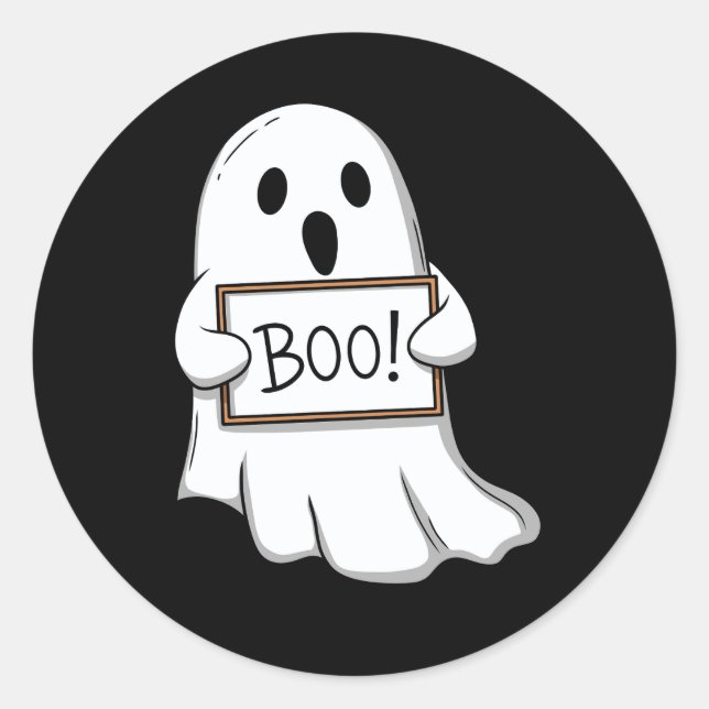 Adesivo Cute Ghostly BOO Fun (Frente)