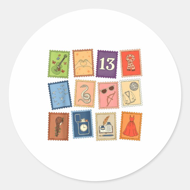 Adesivo Cute Girly Christmas Pajama Music Album Stamp Aest (Frente)