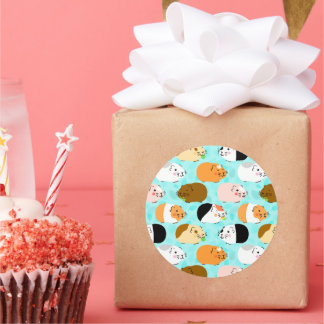 Adesivo Cute Guinea Pig Pattern